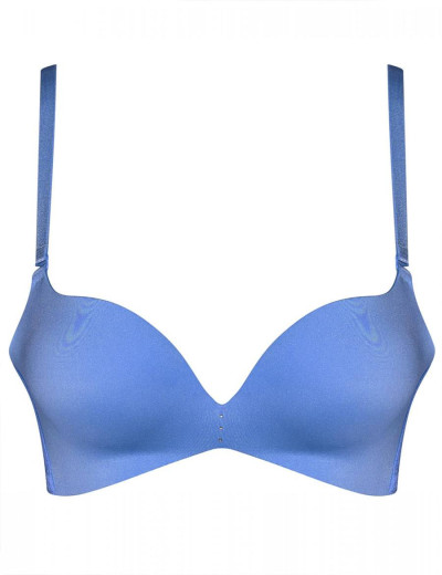 Бесшовный бюстгальтер супер пуш-ап Esotiq 37852 DATE синий, Цвет: синий, Размеры: 75D, изображение 4