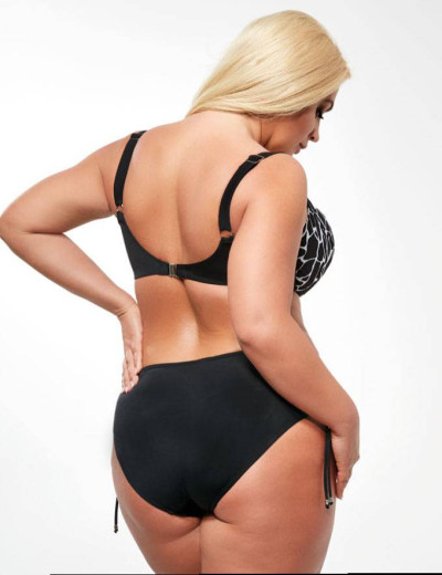 Трусы купальные Kris Line AMY briefsmidi, Цвет: черно/белый, Размеры: M, изображение 2