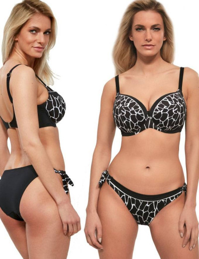 Бюстгальтер купальный мягкий Kris Line AMY soft side support, Цвет: черно/белый, Размеры: 75G, изображение 4