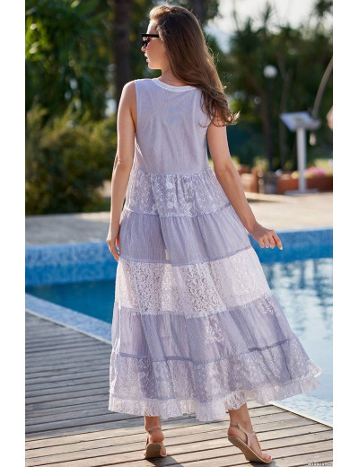 Сарафан Mia-Amore ARGENTINA 1414, Цвет: голубой, Размеры: 2XL, изображение 5