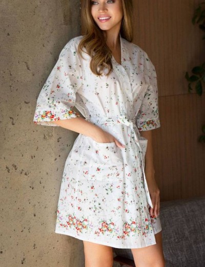 Халат хлопковый Mia-Mia DAISY 16313, Цвет: оригинал, Размеры: XS/S, изображение 3