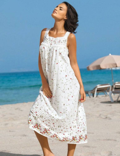 Длинная сорочка из хлопка Mia-Mia DAISY 16318, Цвет: оригинал, Размеры: L, изображение 3