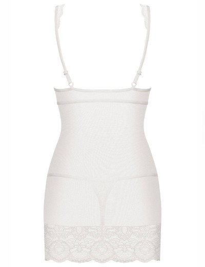 Сексуальная сорочка Obsessive 853 CHEMISE белый, Цвет: белый, Размеры: S/M, изображение 6