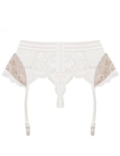 Пояс для чулок + стринги Obsessive 853 GARTER BELT белый, Цвет: белый, Размеры: S/M, изображение 5