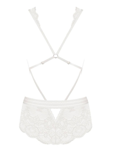 Эротическое боди Obsessive 853 TEDDY белый, Цвет: белый, Размеры: L/XL, изображение 6