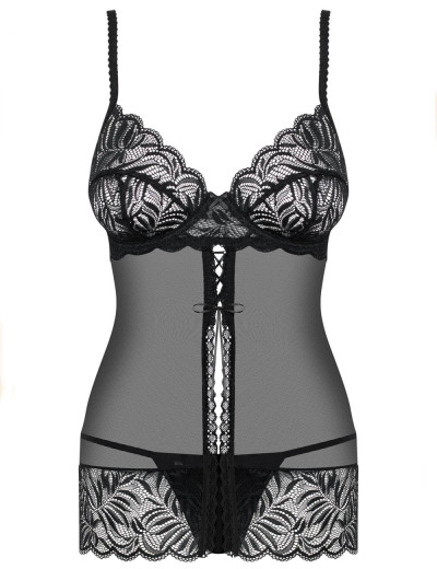 Бэби-долл с трусиками Obsessive CONTICA BABYDOLL, Цвет: черный, Размеры: S/M, изображение 5 Бэби-долл с трусиками Obsessive CONTICA BABYDOLL, Цвет: черный, Размеры: S/M, изображение 5