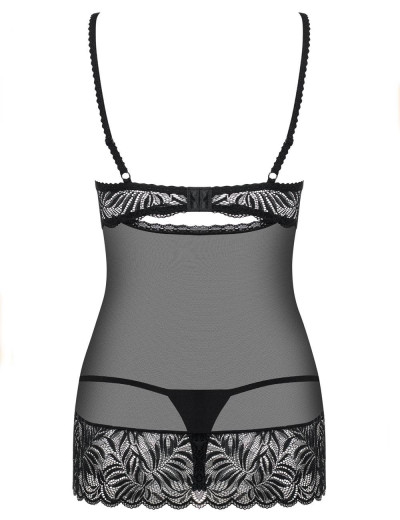 Бэби-долл с трусиками Obsessive CONTICA BABYDOLL, Цвет: черный, Размеры: S/M, изображение 6 Бэби-долл с трусиками Obsessive CONTICA BABYDOLL, Цвет: черный, Размеры: S/M, изображение 6