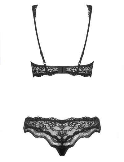Сексуальный комплект Obsessive LUVAE SET черный, Цвет: черный, Размеры: L/XL, изображение 6