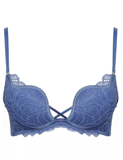 Бюстгальтер планж пуш-ап Esotiq 37790 CLAUDIA джинс, Цвет: джинс, Размеры: 70B, изображение 3