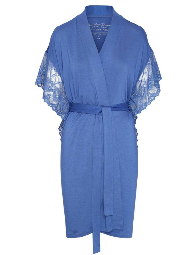 Халат-кимоно Esotiq 38113 BOHO, Цвет: джинс, Размеры: S, изображение 3