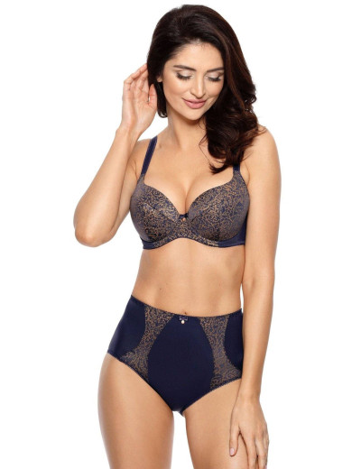 Бюстгальтер балконет Gorteks JANET B4 U, Цвет: темно-синий, Размеры: 75E, изображение 4