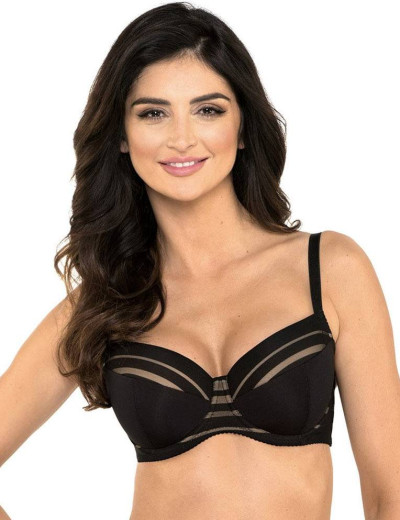 Бюстгальтер балконет Gorteks LUNA B4 U черный, Цвет: черный, Размеры: 90F, изображение 3