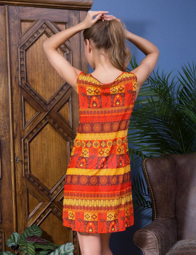 Короткое платье Mia-Mia ADELIN 19210 оранжевый (321), Цвет: оранжевый (321), Размеры: M, изображение 2