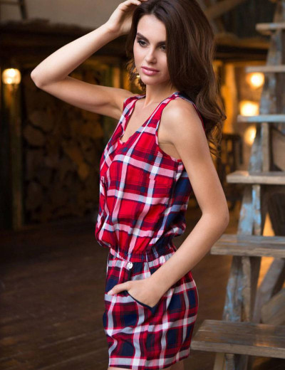 Короткий комбинезон Mia-Mia DAVINA 16252 принт 308, Цвет: принт 308, Размеры: XL, изображение 3