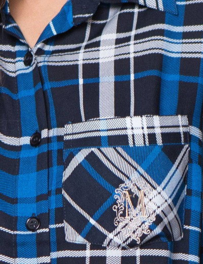 Рубашка-туника в клетку Mia-Mia DAVINA 16255 принт 306, Цвет: принт 306, Размеры: S, изображение 4