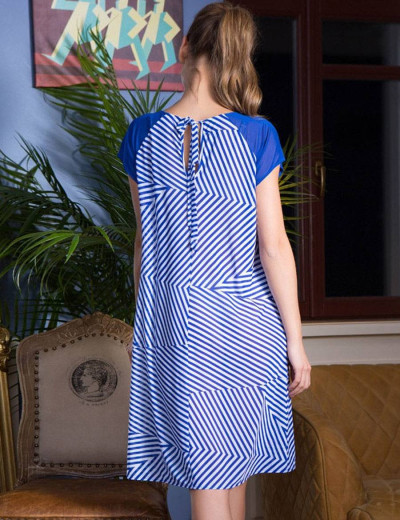 Пляжная туника Mia-Mia LINNA 19114, Цвет: сине-белый, Размеры: S, изображение 2