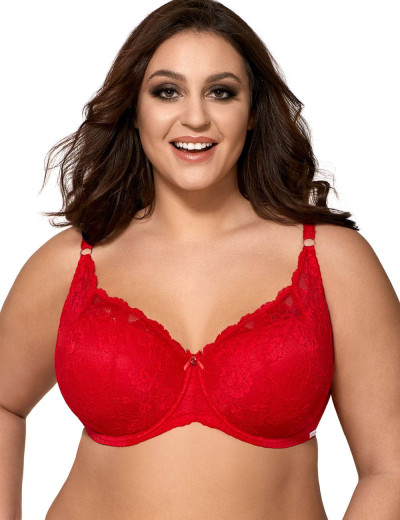 Бюстгальтер балконет «тюльпан» Ava MADISON 1559 U красный, Цвет: красный, Размеры: 95E, изображение 5