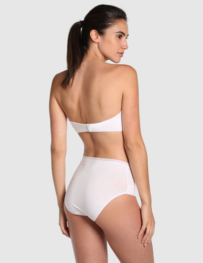 Высокие хлопковые трусы слипы в наборе (2шт) Janira PACK-2 ESENCIAL 1031764 blanco, Цвет: blanco (белый), Размеры: M, изображение 5