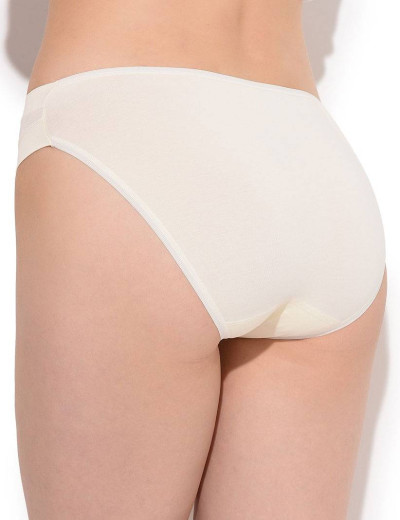 Хлопковые трусы Janira PACK-3 BRISLIP ESENCIAL 1031184 в наборе (3шт) nacar, Цвет: nacar (крем), Размеры: L, изображение 3