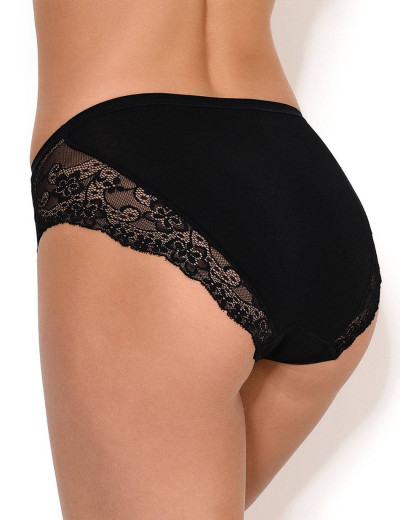 Трусы слипы миди Janira MILANO CHARM COTTON 1031689 negro, Цвет: negro (черный), Размеры: L, изображение 2