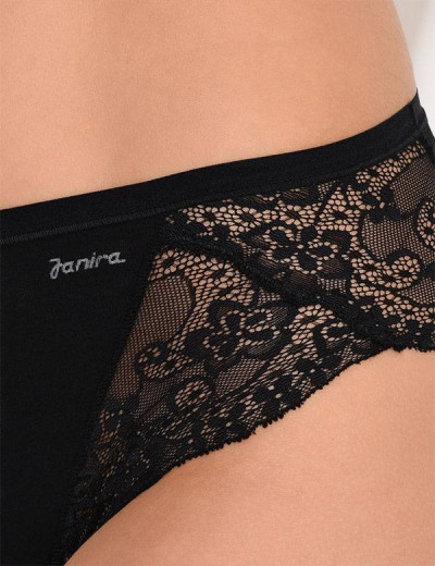 Трусы слипы миди Janira MILANO CHARM COTTON 1031689 negro, Цвет: negro (черный), Размеры: L, изображение 3