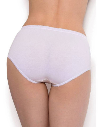 Набор трусов из хлопка (2шт) Janira PACK-2 MIDI ESENCIAL 1031641 blanco, Цвет: blanco (белый), Размеры: 3XL, изображение 2