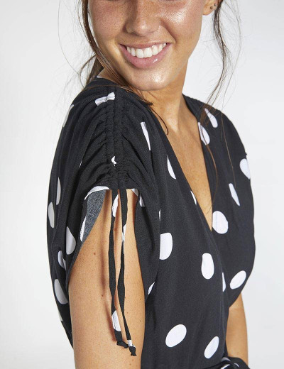 Платье пляжное Ysabel Mora 85616, Цвет: черный/белый, Размеры: L, изображение 4