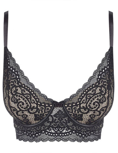 Бюстгальтер балконет с пуш-ап Esotiq 37562 KAATJE, Цвет: черный, Размеры: 70B, изображение 3