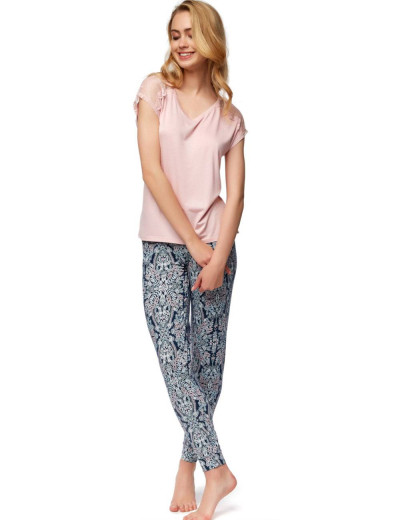 Пижама Esotiq 37384 NIXON, Цвет: розовый/синий, Размеры: S, изображение 2