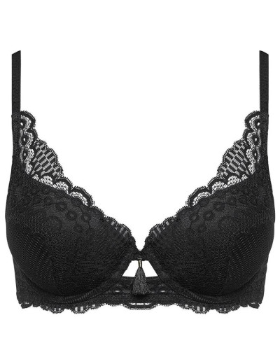 Бюстгальтер балконет пуш-ап Esotiq 37404 FLAVA, Цвет: черный, Размеры: 70D, изображение 3