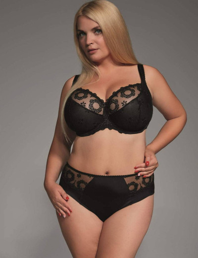 Трусы слипы миди Kris Line FORTUNA briefsmidi черный, Цвет: черный, Размеры: 4XL, изображение 2