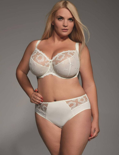 Трусы слипы миди Kris Line FORTUNA briefsmidi экрю, Цвет: экрю, Размеры: 4XL, изображение 3