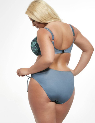 Бюстгальтер купальный мягкий Kris Line BALI soft, Цвет: зеленый/серый, Размеры: 95D, изображение 5