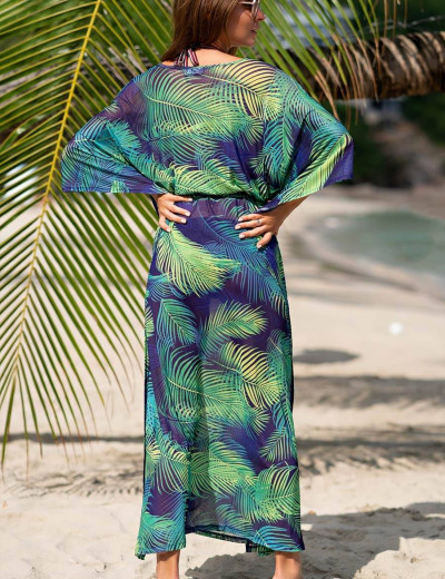 Длинная туника для пляжа Mia-Amore IPANEMA 8838, Цвет: мультиколор, Размеры: 4XL/5XL, изображение 2