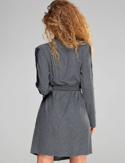 Халат-кардиган Opium K-9, Цвет: серый, Размеры: S, изображение 2