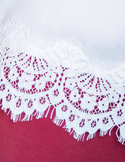 Топ с кружевной оборкой Opium M-67, Цвет: молочный, Размеры: S, изображение 3