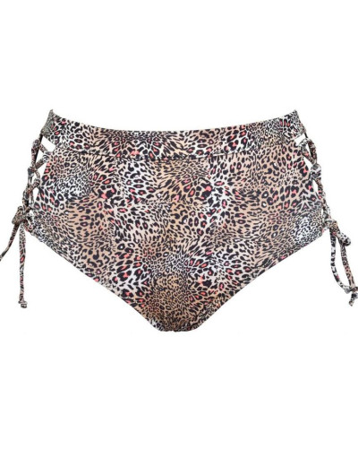 Раздельный купальник бандо с пуш-ап Sielei ANIMALIER NI50+NI69 beige, Цвета: azzuro, Размеры: 70B, изображение 3