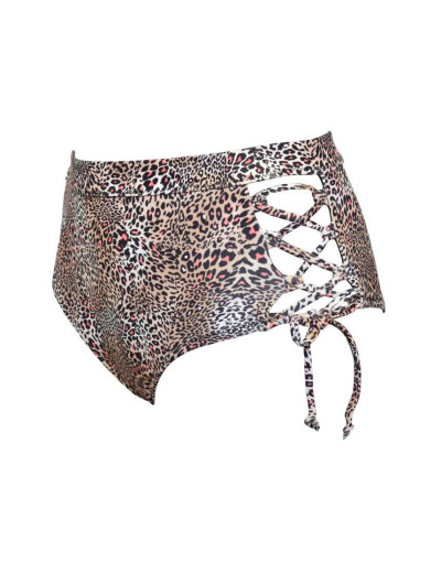 Раздельный купальник бандо с пуш-ап Sielei ANIMALIER NI50+NI69 beige, Цвета: azzuro, Размеры: 70B, изображение 4