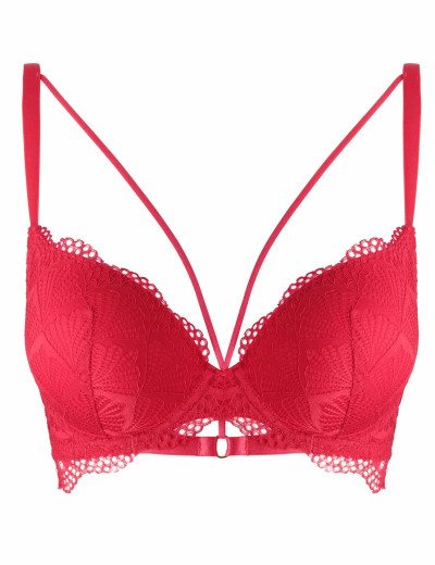 Бюстгальтер балконет с пуш-ап Esotiq PRIVATE 36415 красный, Цвет: красный, Размеры: 70B, изображение 4