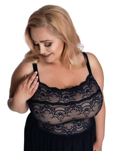 Сорочка для сна Akcent 511 черный, Цвет: черный, Размеры: L, изображение 2