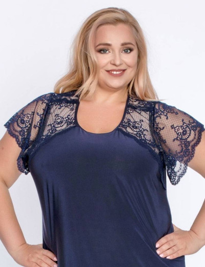 Ночная сорочка с поддержкой груди Akcent 514 индиго, Цвет: индиго, Размеры: L, изображение 3