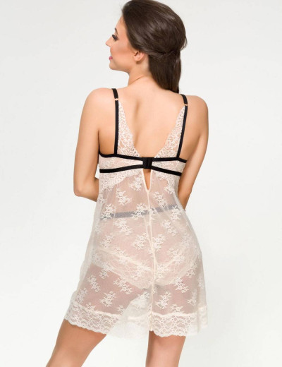 Кружевная сорочка Alles CHIC koszulka, Цвет: экрю, Размеры: S, изображение 2