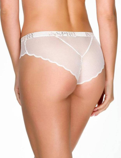 Трусы бразилиана с декоративной резинкой Alles CHITA BRAZYLIANY жемчужный, Цвет: жемчужный, Размеры: S, изображение 2