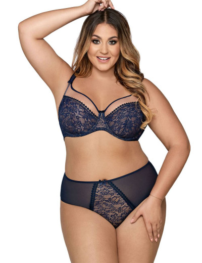 Трусы бразилиана Ava CRYSTAL 1396 braz темно-синий, Цвет: темно-синий, Размеры: S, изображение 3