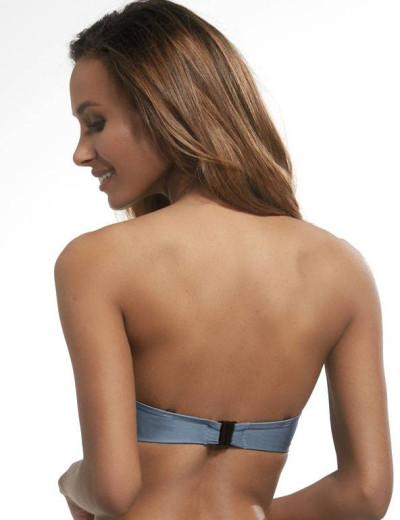 Верх купальника Kris Line BALI balkonette, Цвет: зеленый/серый, Размеры: 75C, изображение 2