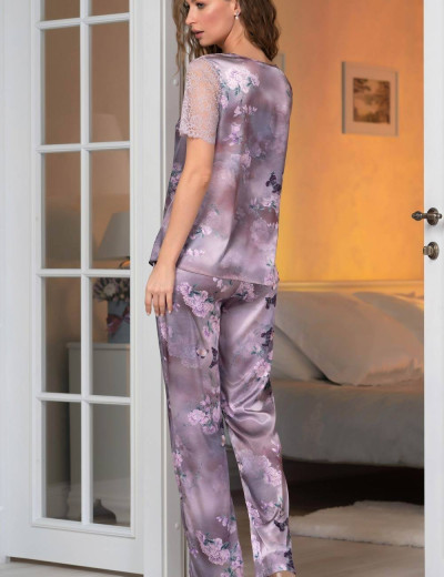 Шелковый комплект Mia-Amore AURORA 3656, Цвет: античная роза, Размеры: M, изображение 2