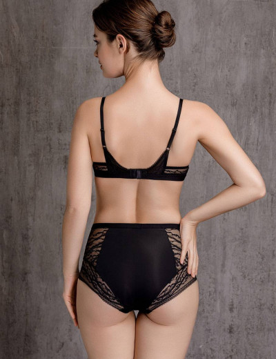 Трусы слипы высокие Mioocchi MELISSA 7663 nero, Цвет: nero (черный), Размеры: 2XL, изображение 4