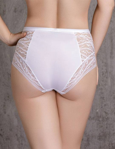 Трусы слипы высокие Mioocchi MELISSA 7663 bianco, Цвет: bianco (белый), Размеры: 2XL, изображение 2