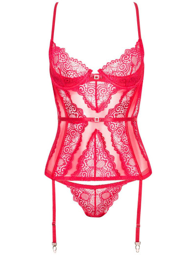 Корсет с трусиками Beauty Night RAVENNA CORSET красный, Цвет: красный, Размеры: L/XL, изображение 4