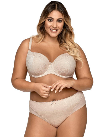 Бюстгальтер балконет Ava JACQUARD 1741 U бежевый, Цвет: бежевый, Размеры: 100D, изображение 3